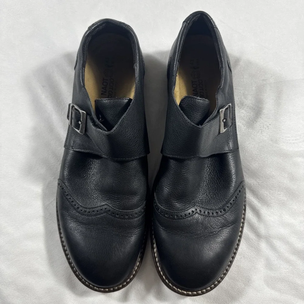 NAOT Shoes 43 EU/US 10 Black Evidence Faux Buckle Strap Oxford‎ Israel Made